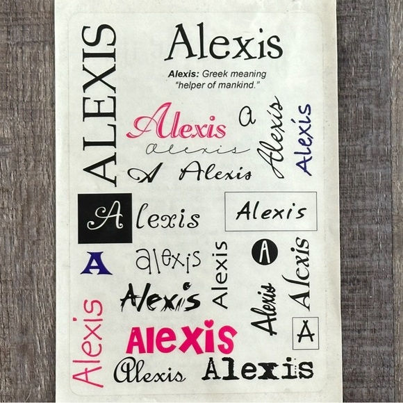 💞 New Alexis Scrapbook Craft Stickers - Picture 1 of 2